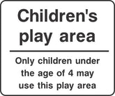 Childrens Play area Sign A